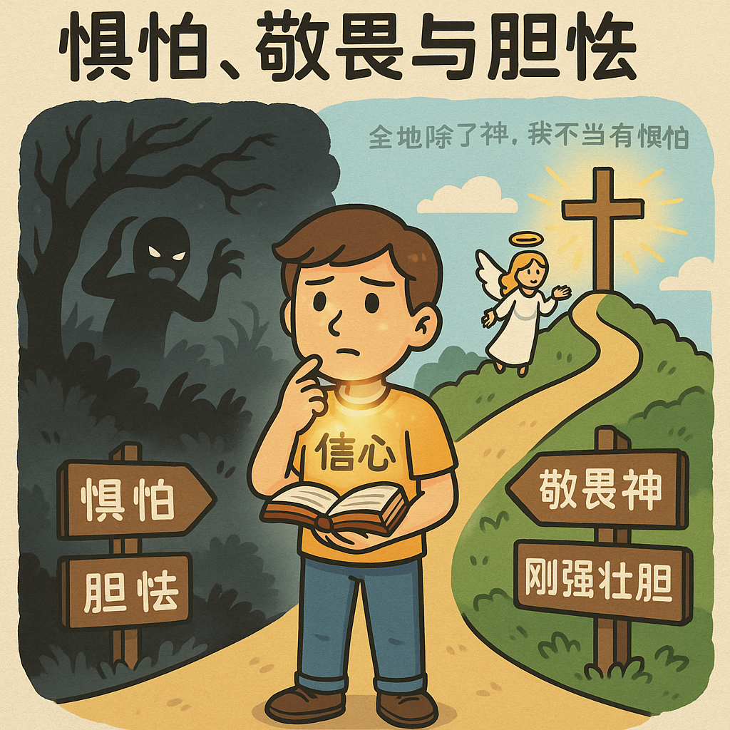 惧怕敬畏胆怯
